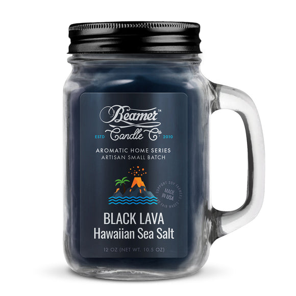 Beamer Candle Co - Black Lava Hawaiian Sea Salt