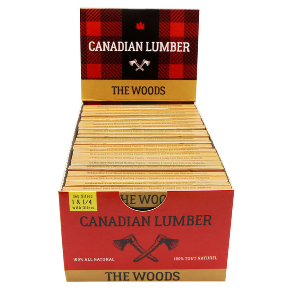 Canadian Lumber 1 1/4 The Woods Rolling Papers w/ Filters