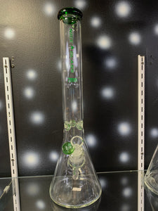 Nice Glass 18" 7mm Green Beaker