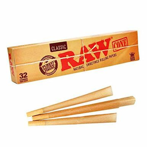 Raw KS Pre Rolled Cones 32 Pack