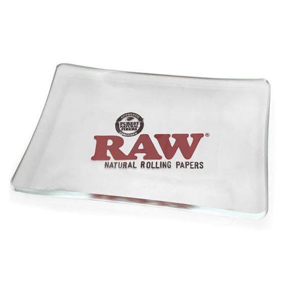 Raw Clear Mini Glass Rolling Tray