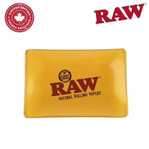 Raw Gold Mini Glass Rolling Tray