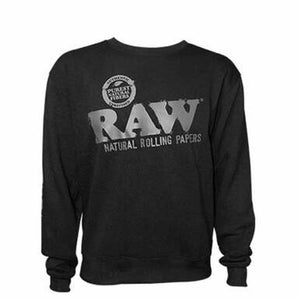 Raw Black Crewneck Sweatshirt
