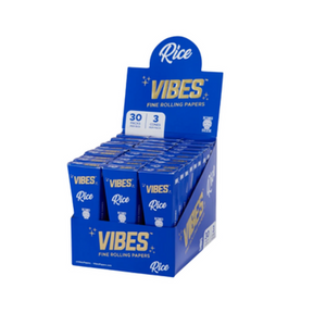 Vibes King Size Rice Pre Rolled Cones 3 pack