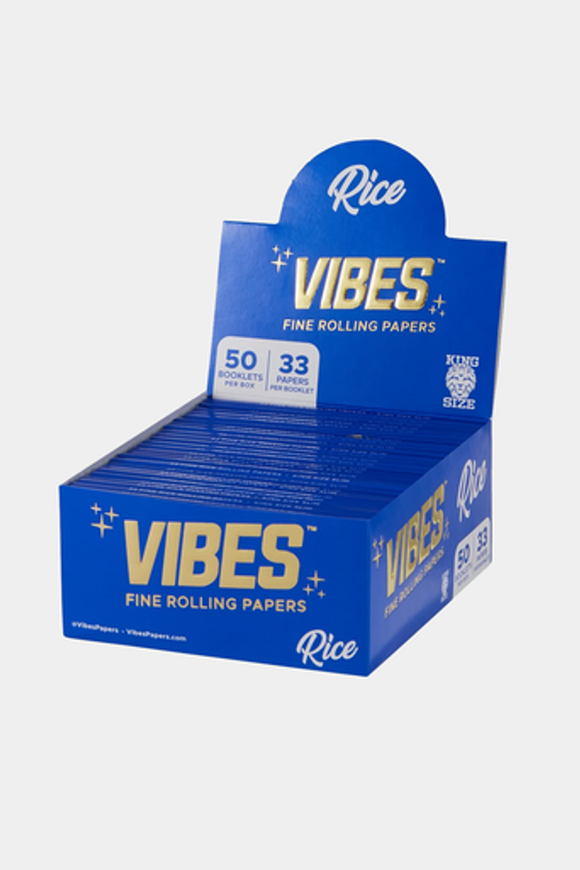 Vibes Rice Blue King Size Rolling Papers