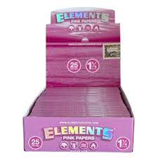 Elements 1 1/4 Pink Rolling Papers