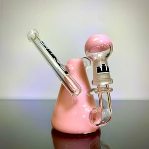 3.5" Silika Mini 10mm Dab Rig Pendant (Pink)