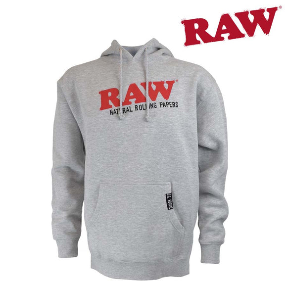Raw Hooded Hoodie Grey