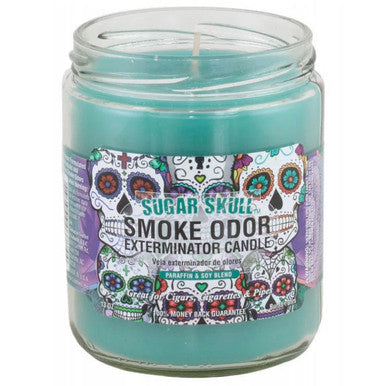 Smoke Odour Exterminator Candle Sugar Skull